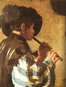 Hendrick Terbrugghen The Flute Player Sweden oil painting artist